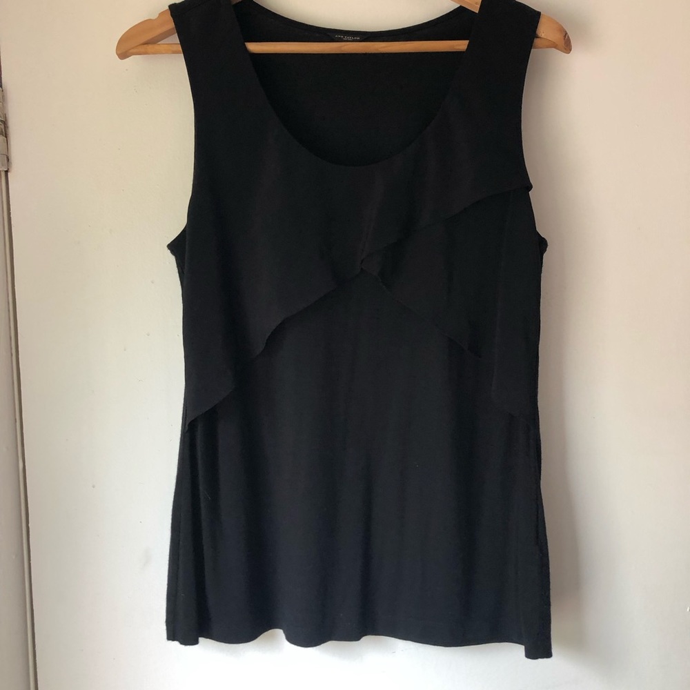 Ann Taylor Chiffon Wrap Tank